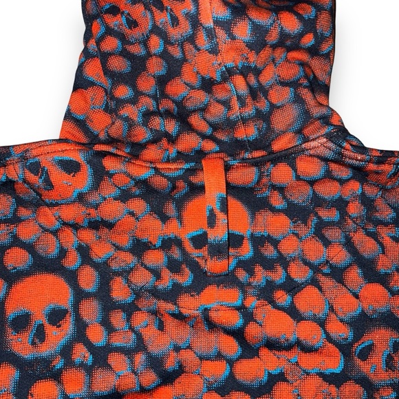 JCRT The 3D Skulls Sweatshirt Hoodie Full Zip Men’s Medium Cotton NWT - Picture 6 of 10